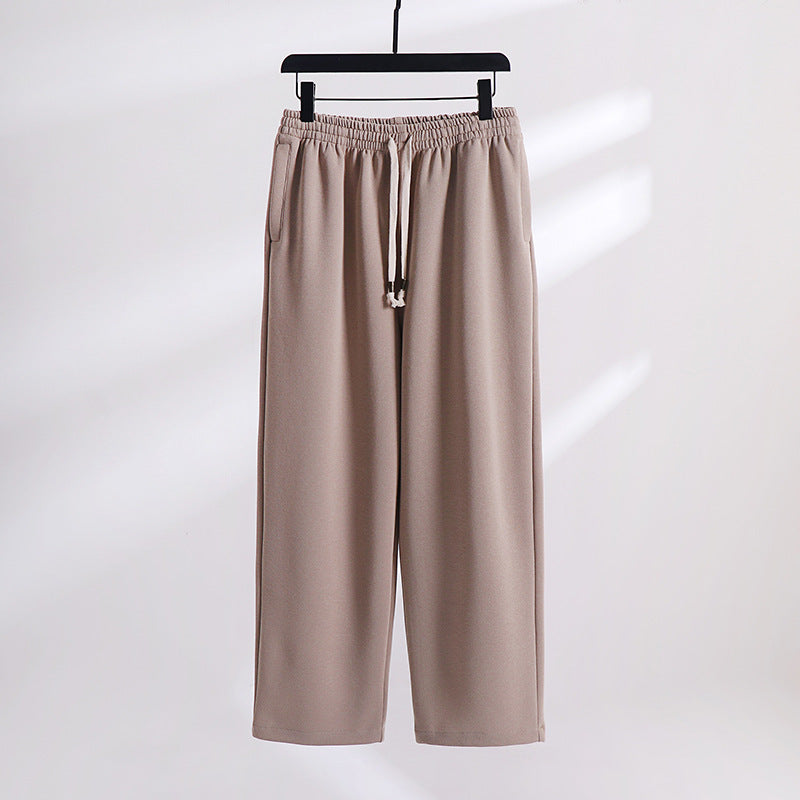 Unisex Padded Fleece Jogging Pants with Elastic Waistband Drawstring and Slim Ankle Cuff Chichicherry