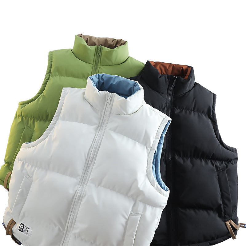 Ladies Modern Quilted Outdoor Vest with Integrated Belt Pocket System and High Stand Collar Chichicherry