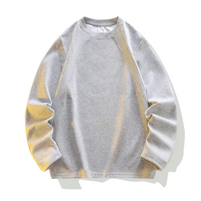 Unisex Oversize Raglan Sweatshirt made of soft cotton blend with ribbed round neckline Chichicherry