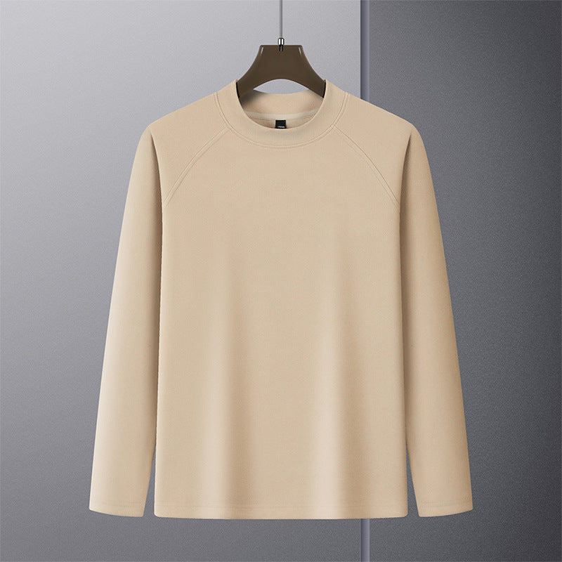 Men's Premium Mockneck Sweater made of fine wool blend with raglan sleeves Chichicherry