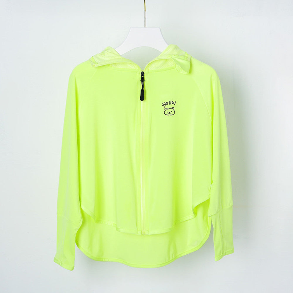 Women Lightweight Hoodie Jacket with Playful Design Chichicherry