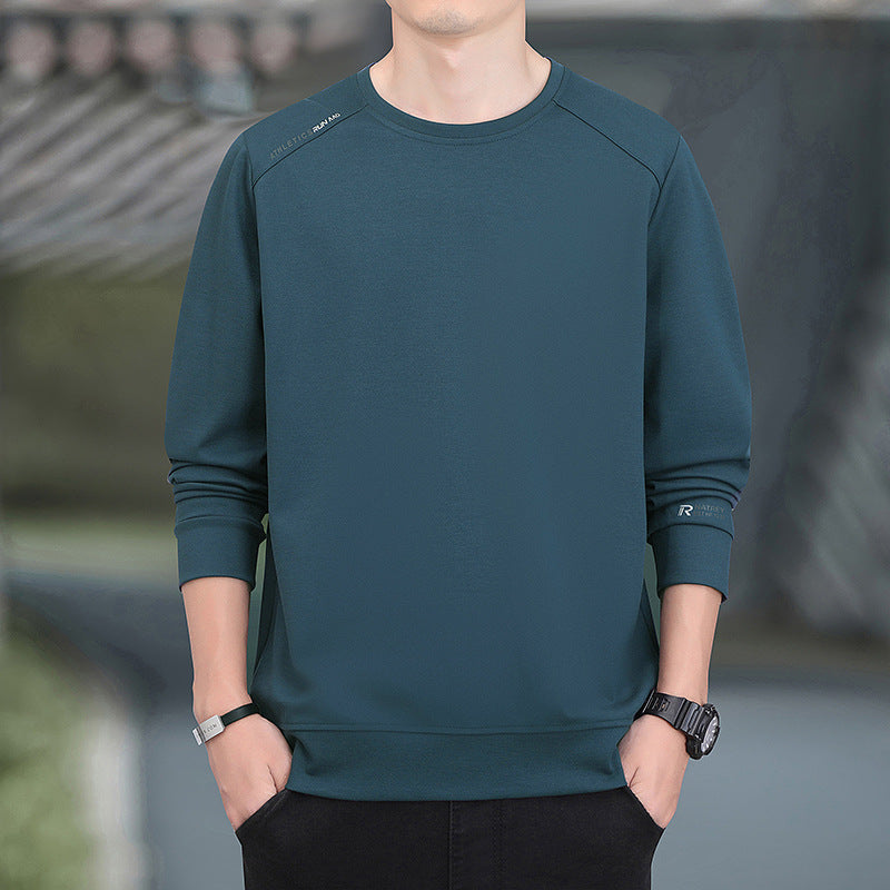 Men's performance sweatshirt with warming inner lining and minimalist round neckline Chichicherry