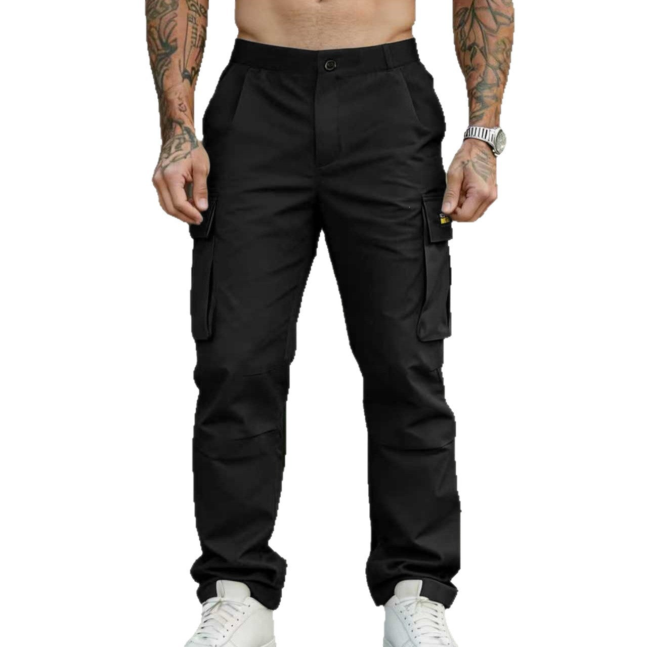 Men's cargo pants with tapered leg and multifunctional pockets Chichicherry