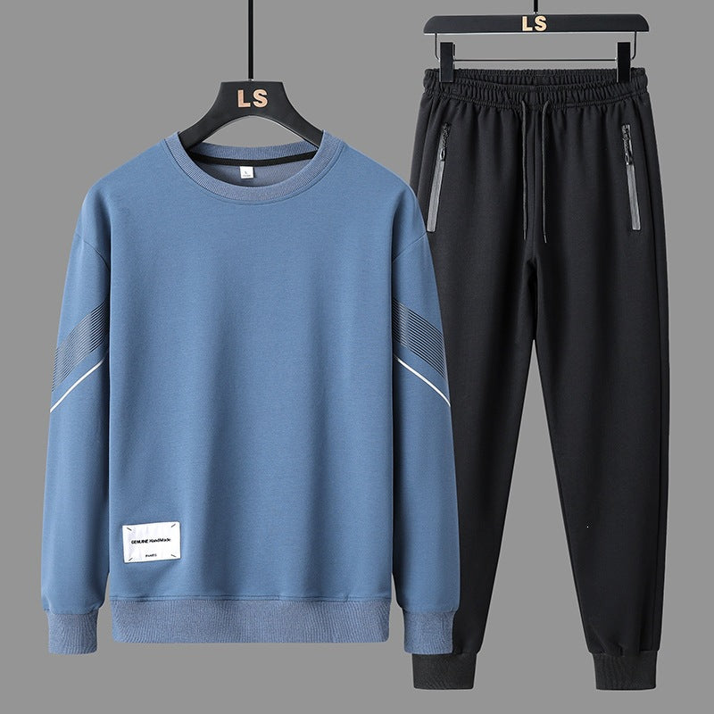 Men's sporty leisure training set made of sweatshirt & joggers with zip pockets Chichicherry