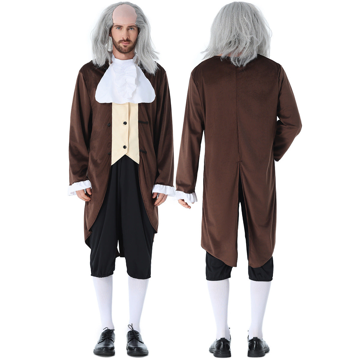 Men's historical costume with elegant tailcoat and baggy trousers Chichicherry