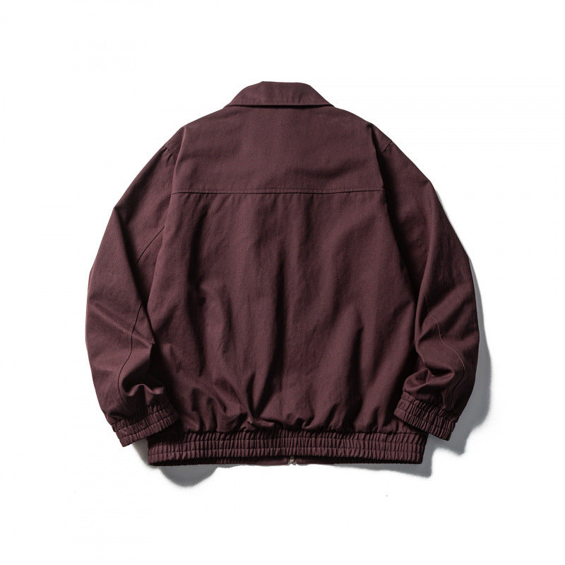 Men's Boxy Canvas Blouson with full zip and elastic cuffs Chichicherry