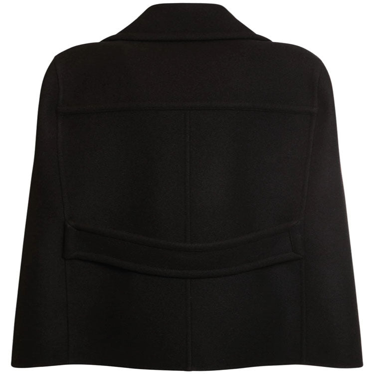 Women Short Cape Blazer in minimalist tailoring with boxy silhouette Chichicherry