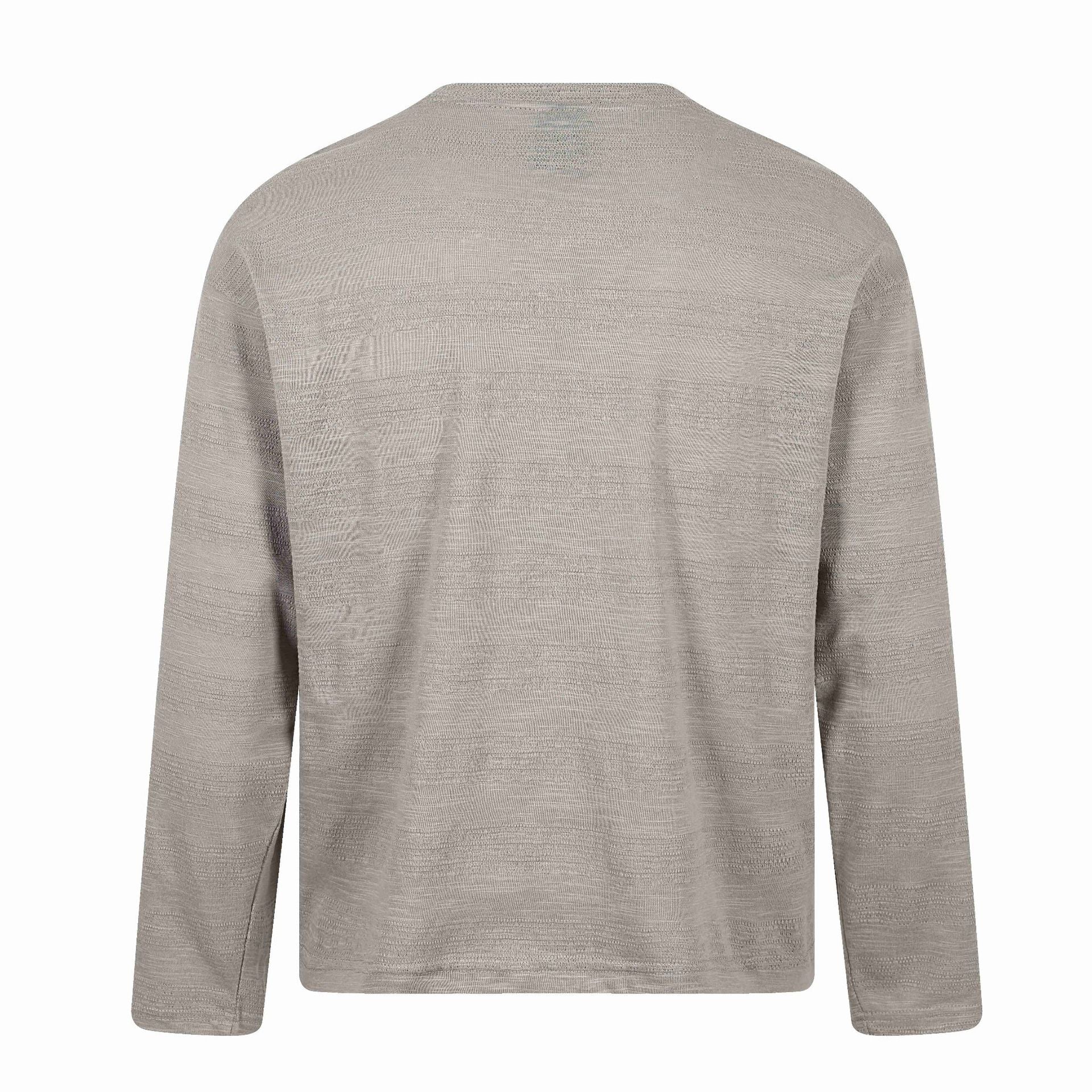 Unisex Oversize-Long Sleeve Shirt made of Slub Jersey with Floral Print Chichicherry