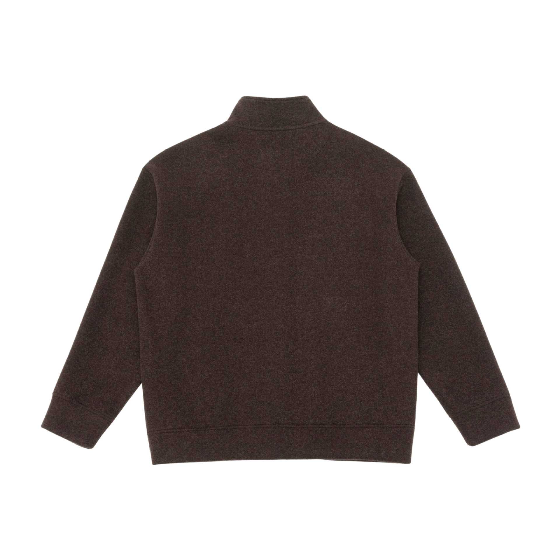 Men's wool blend jacket with stand-up collar and full button placket Chichicherry