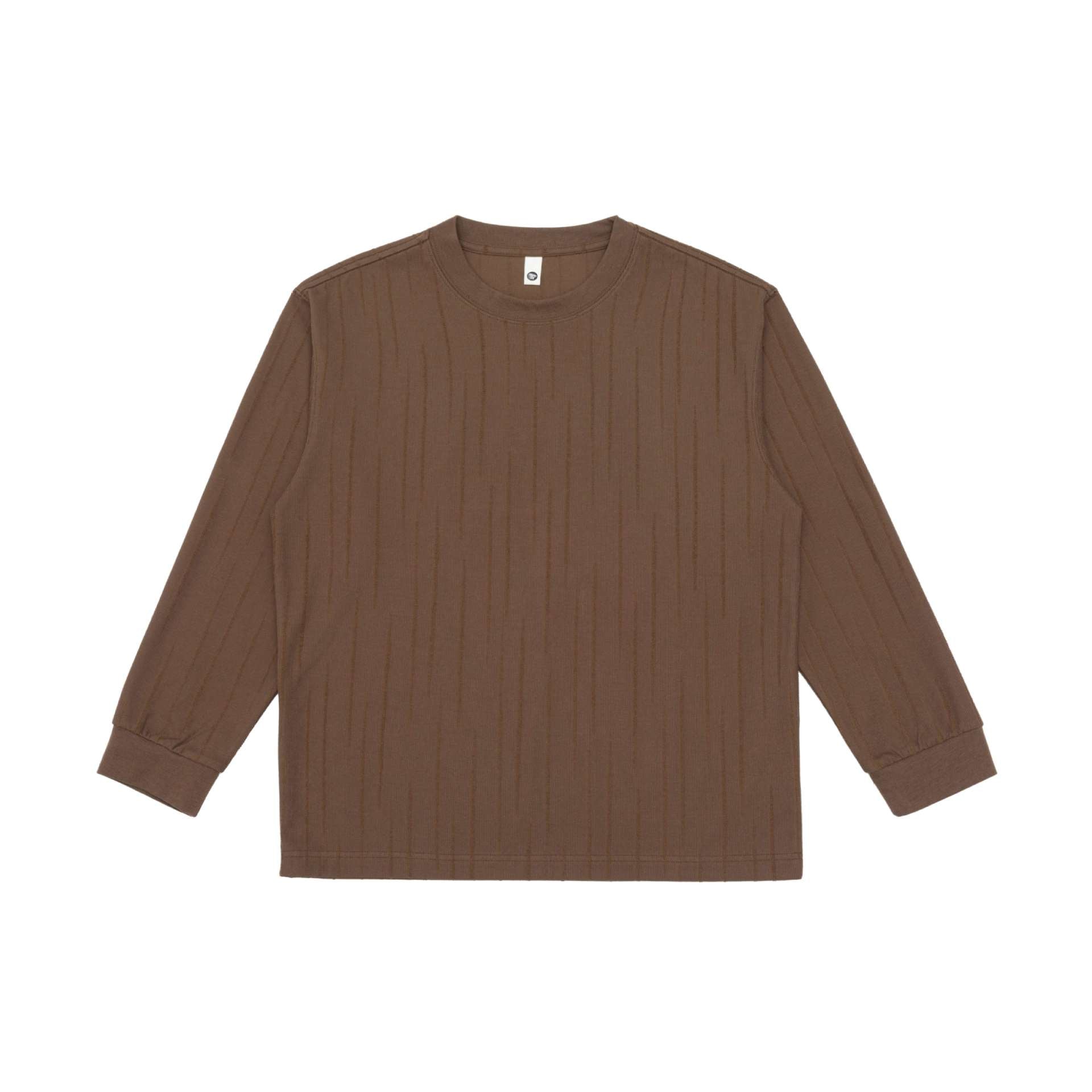 Unisex Premium long-sleeve shirt made of structured jersey with reinforced round neck Chichicherry