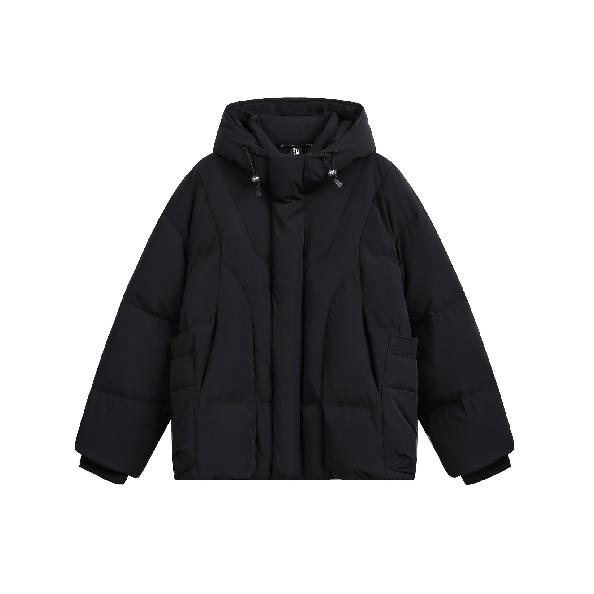 Ladies wide-cut padded parka with high collar, hood, and cargo pockets Chichicherry