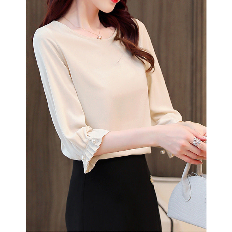 Women's Elegant Blouse with Puff Sleeves Chichicherry
