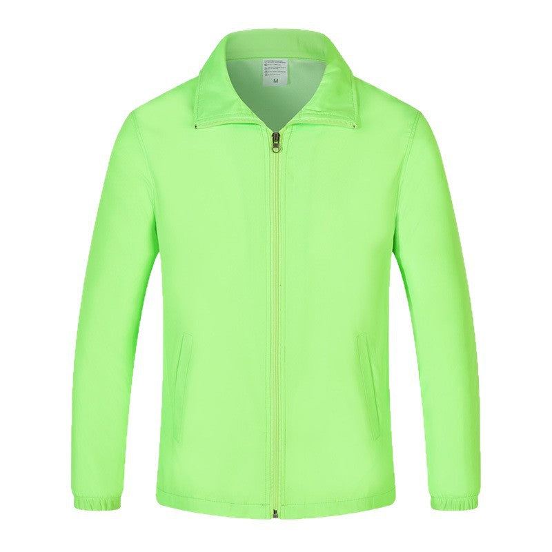 Men's lightweight windproof leisure jacket with full-length zipper & elastic cuffs Chichicherry