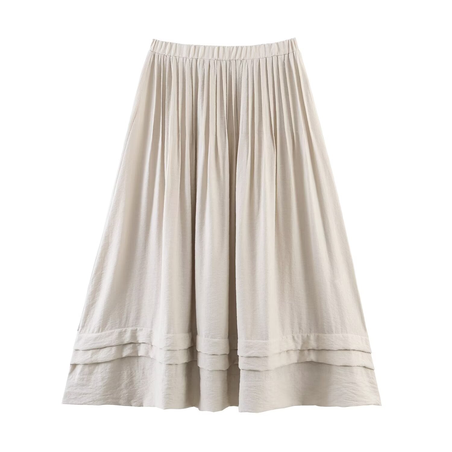 Women Two-Piece Vest and Pleated Midi Skirt Set Chichicherry