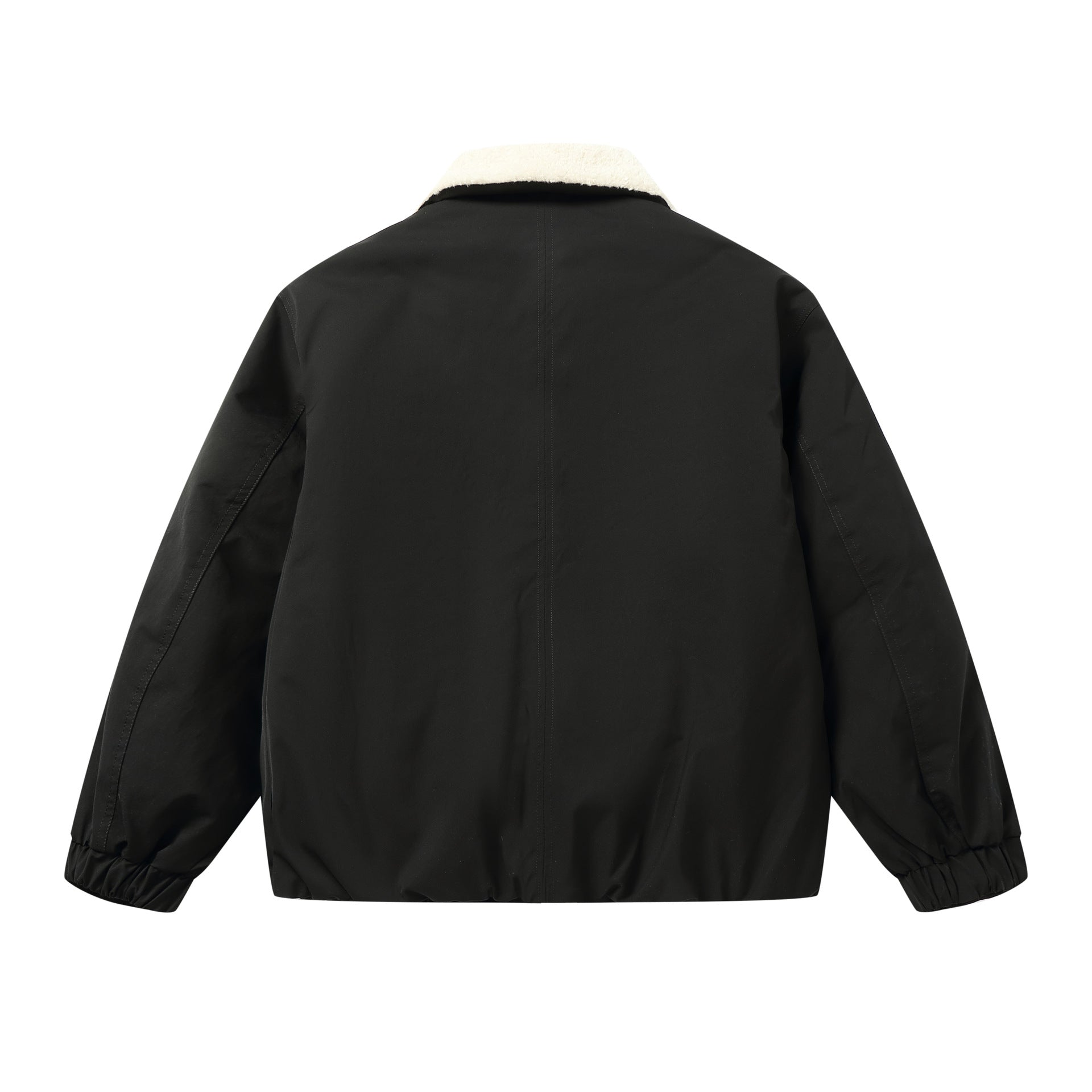 Men's Short Blouson with Sherpa Collar and Utility Pockets Chichicherry