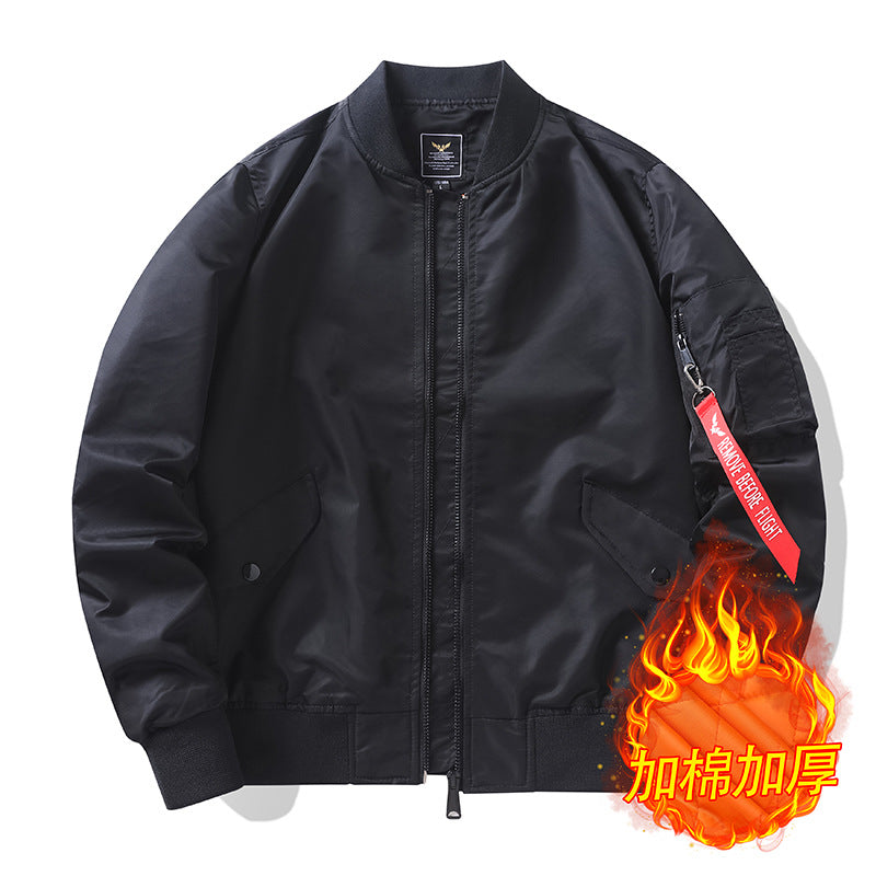 Men's bomber jacket in pilot style with water-repellent nylon shell and sleeve utility pocket Chichicherry