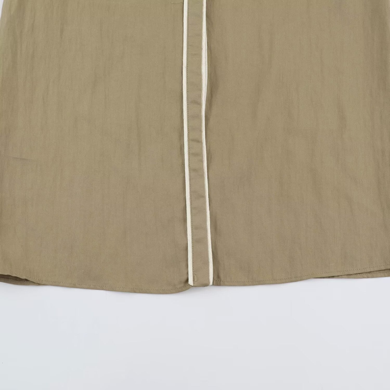 Women's shirt dress with contrast piping and waist belt Chichicherry