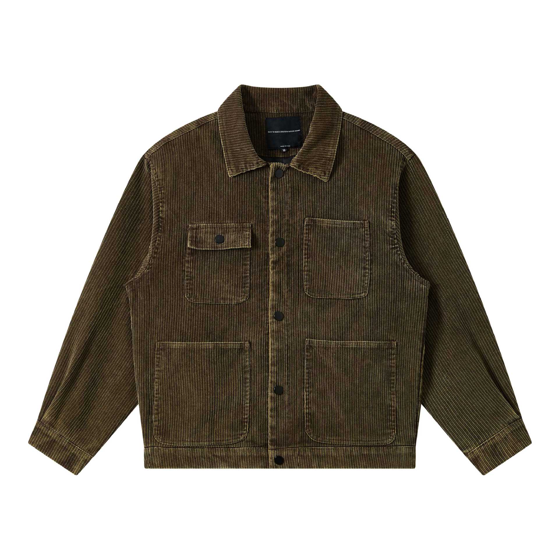 Men's cord workwear blouson with flap pockets and boxy fit Chichicherry