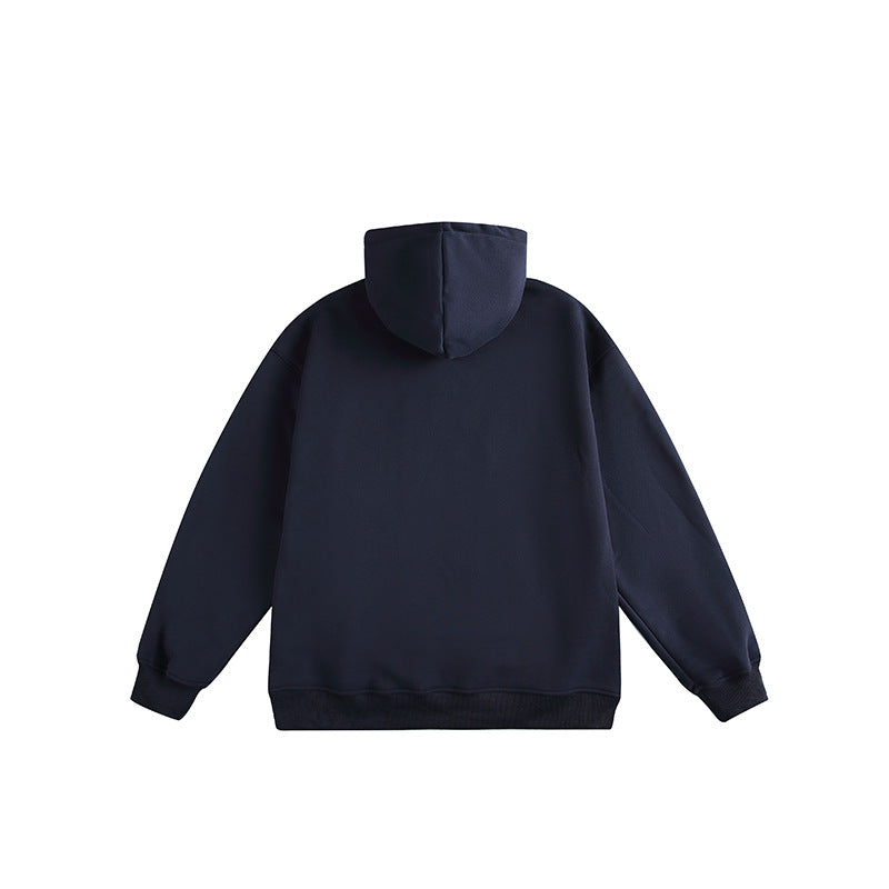 Unisex Oversize Hoodie with Vintage Logo Print and Kangaroo Pocket Chichicherry