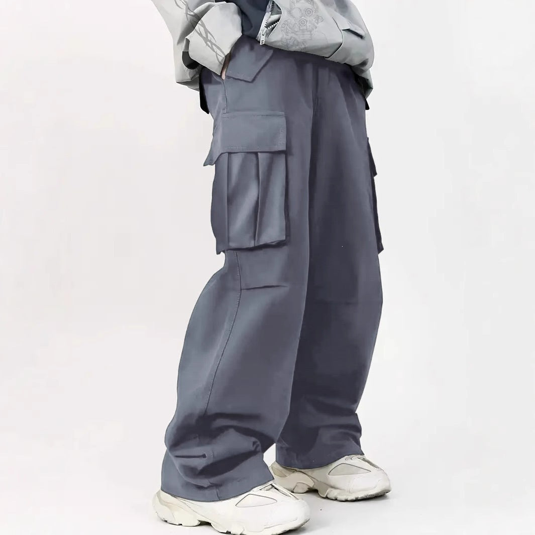 Men's Loose Utility Cargo Pants with Multi-Function Pockets & Casual Baggy Fit Chichicherry