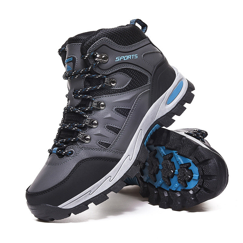 Men's Breathable All-Terrain Trekking Boots with Reinforced Toe Cap, Multi-Grip Profile, and Padded Ankle Collar Chichicherry