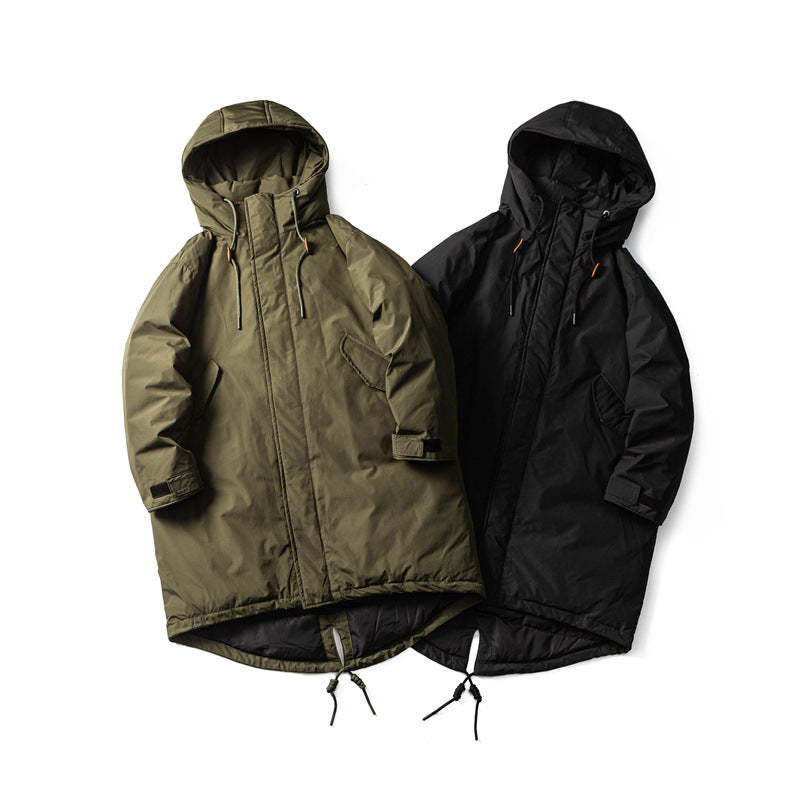 Men Waterproof Thermal Parka with Extended Back and Hood Chichicherry