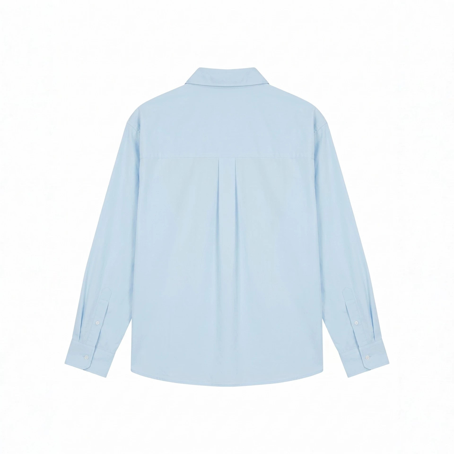 Men's Oversized Shirt with Embroidered Chest Patch and Kent Collar Chichicherry