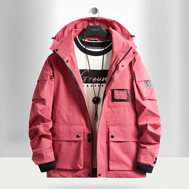 Men's Urban Tech Parka with hood, multifunctional pockets and thermal insulation Chichicherry
