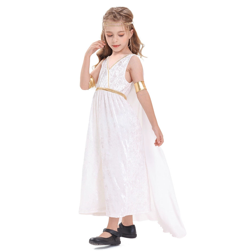 Ladies mythological costume dress with flowing cape Chichicherry
