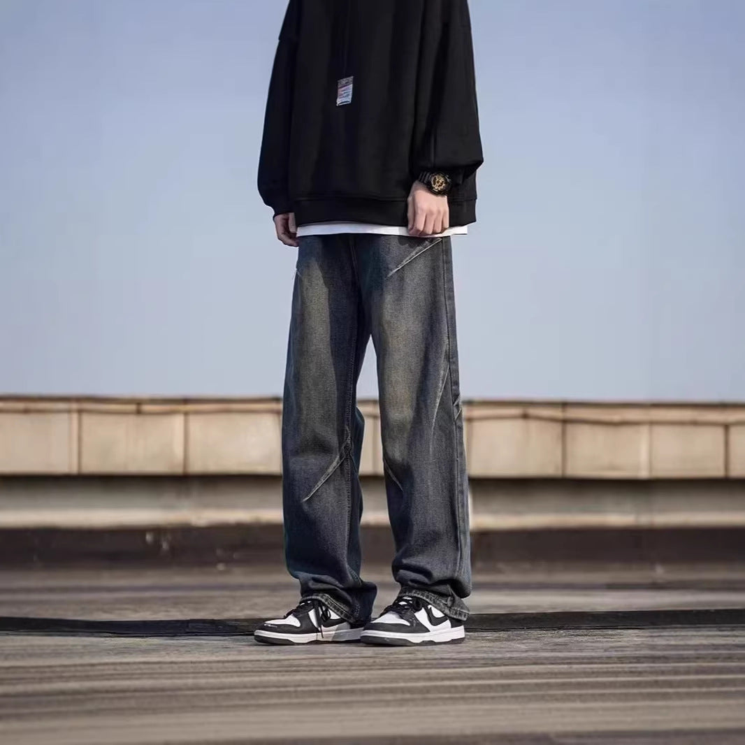 Men's Loose-Fit Jeans Chichicherry