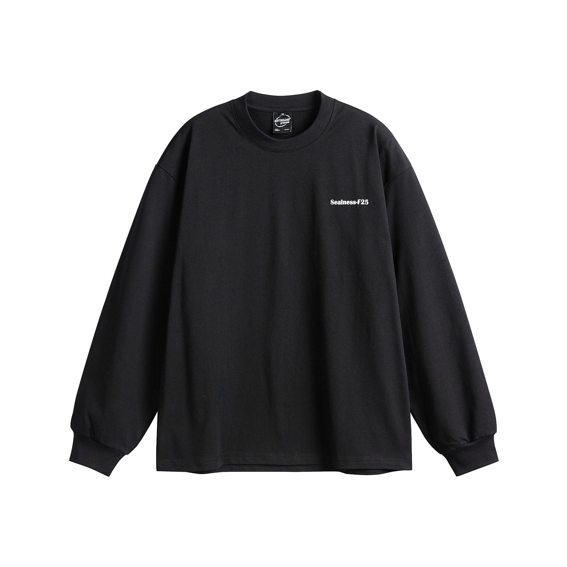 Unisex Oversized Long Sleeve with dropped shoulder, ribbed cuffs and minimalist chest embroidery Chichicherry