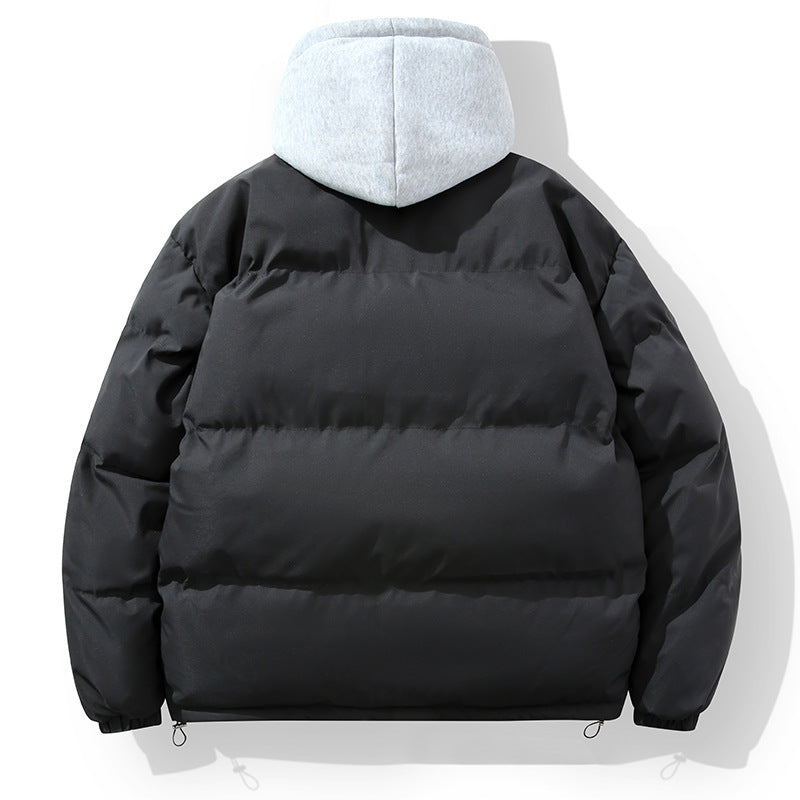 Men's padded quilted jacket with integrated hood layer and adjustable hem Chichicherry