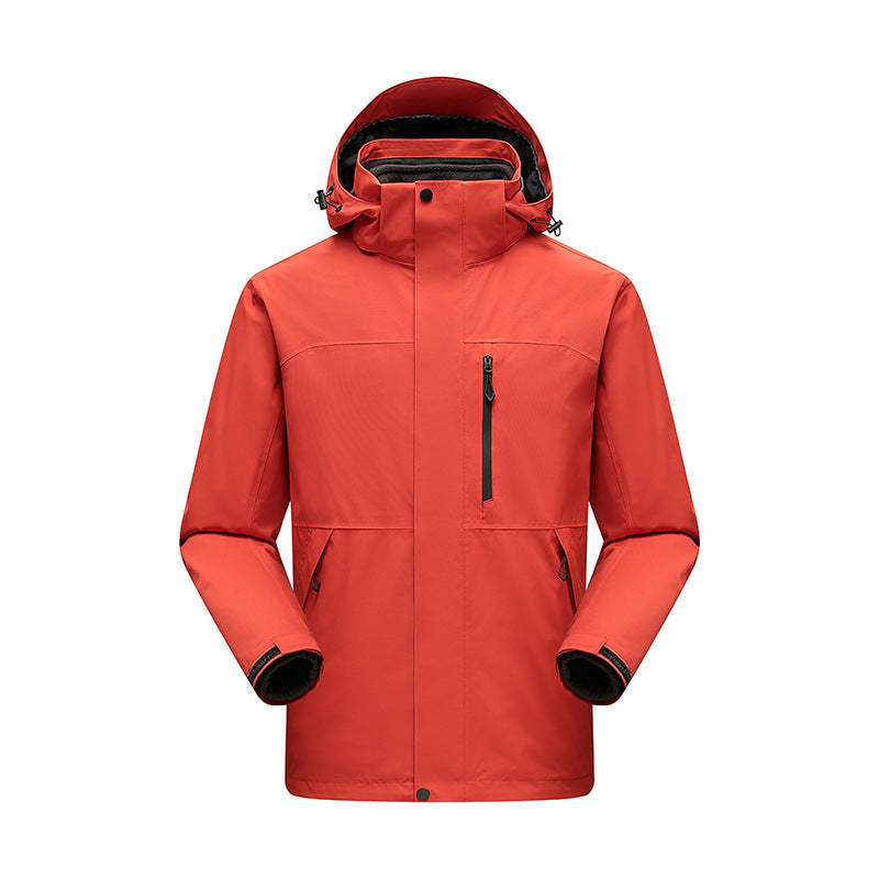 Men's Water-Repellent Winter Parka with Detachable Hood and Taped Seams Chichicherry
