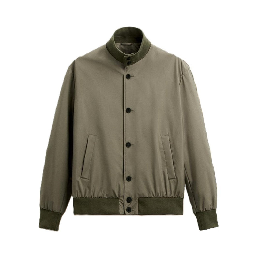 Men's short bomber jacket with stand-up collar and ribbed cuffs Chichicherry