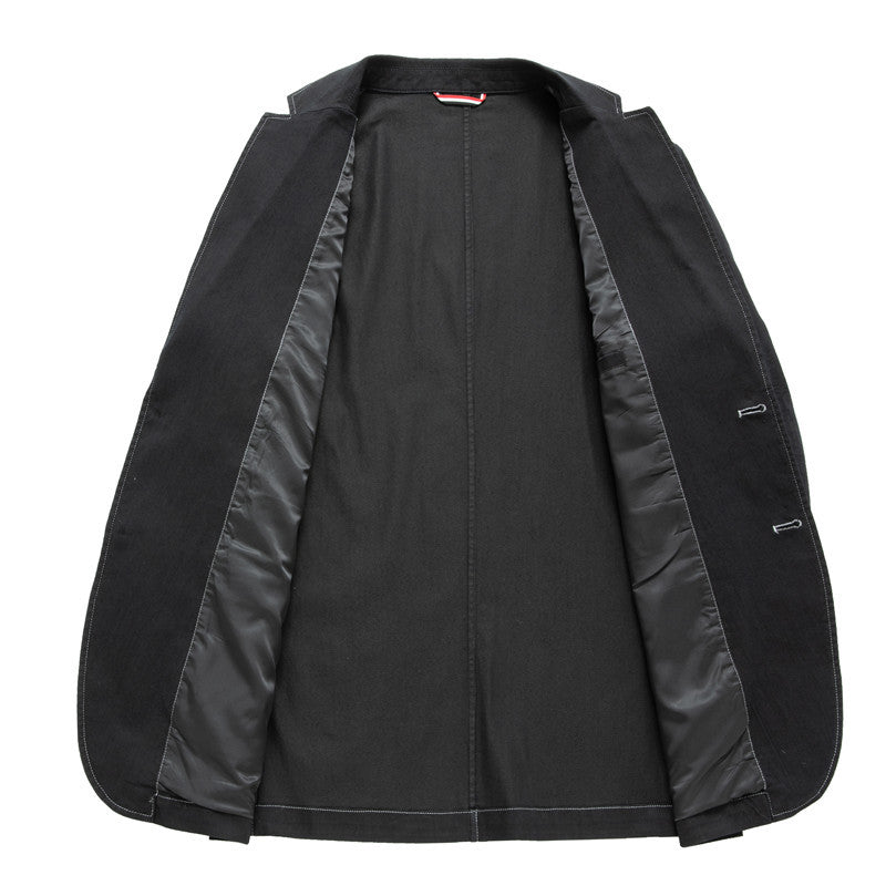 Men's Blazer in Casual Look with Contrast Stitches and Patch Pockets Chichicherry
