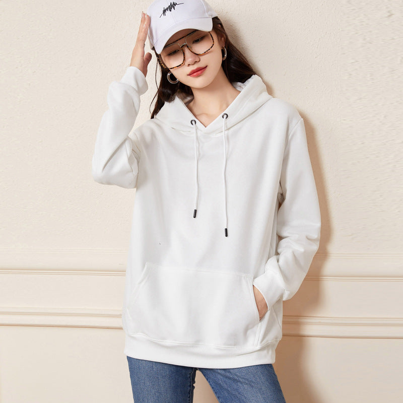 Women's Oversize Hoodie made of cotton blend with kangaroo pocket and ribbed cuffs Chichicherry