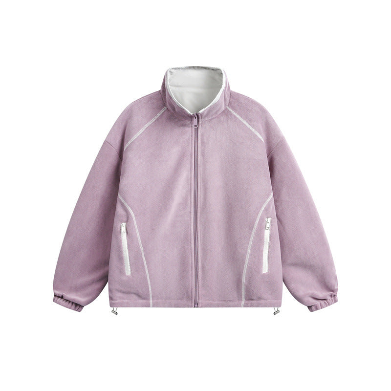 Unisex Lightweight Softshell Jacket with warming fleece inner lining, stand-up collar and drawstring Chichicherry