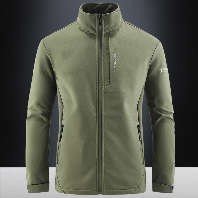 Men's Technical Softshell Jacket with windproof shell, high collar and zip pockets Chichicherry