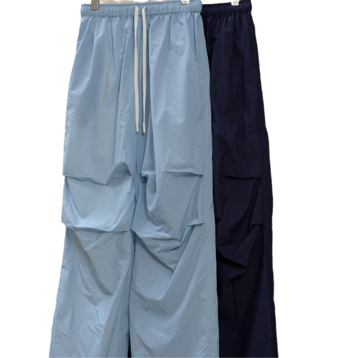 Women's Wide Nylon Lounge Pants with Drawstring and Elastic Waist Chichicherry