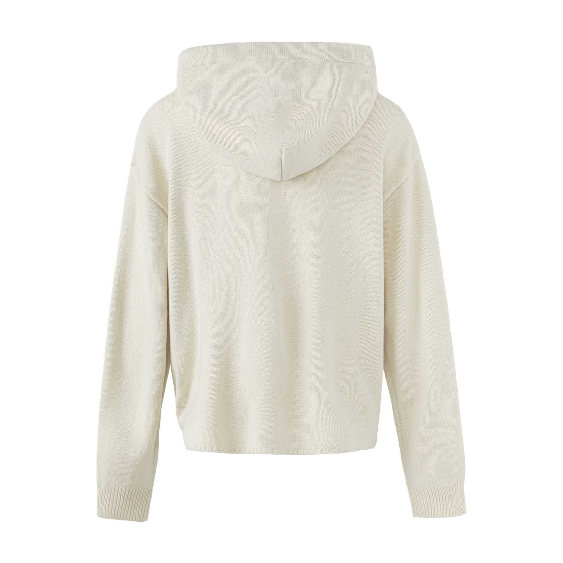 Women's Hooded Cardigan with Military Decorative Buttons and Zipper Chichicherry