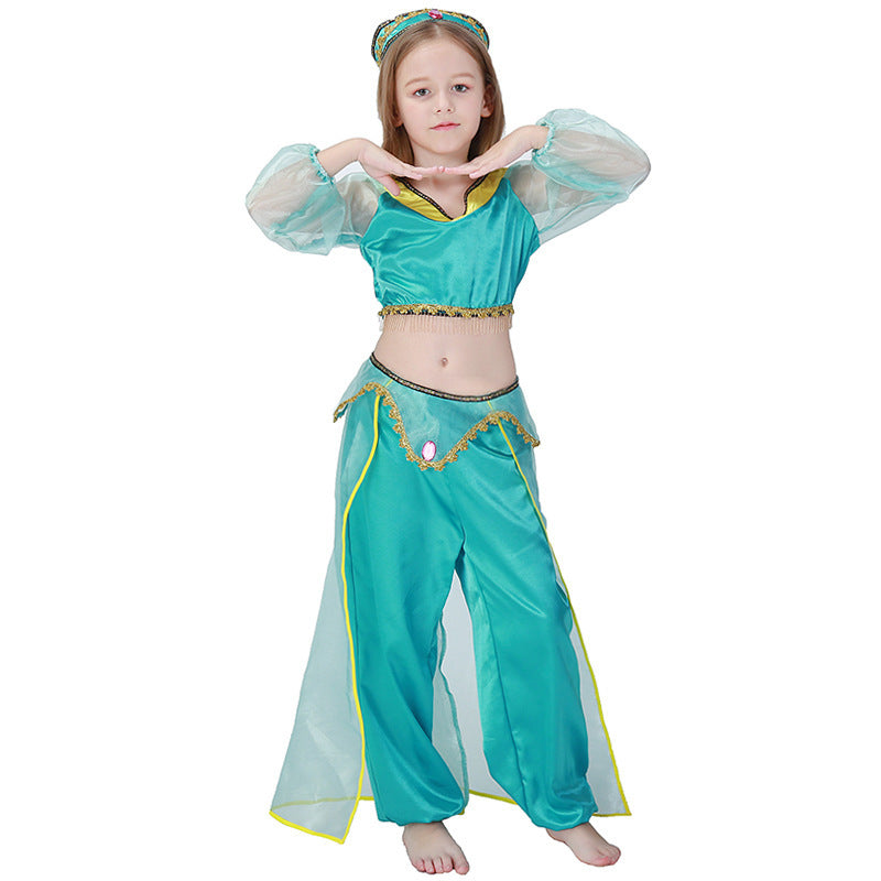 Girls' princess costume in oriental style with sparkling details Chichicherry