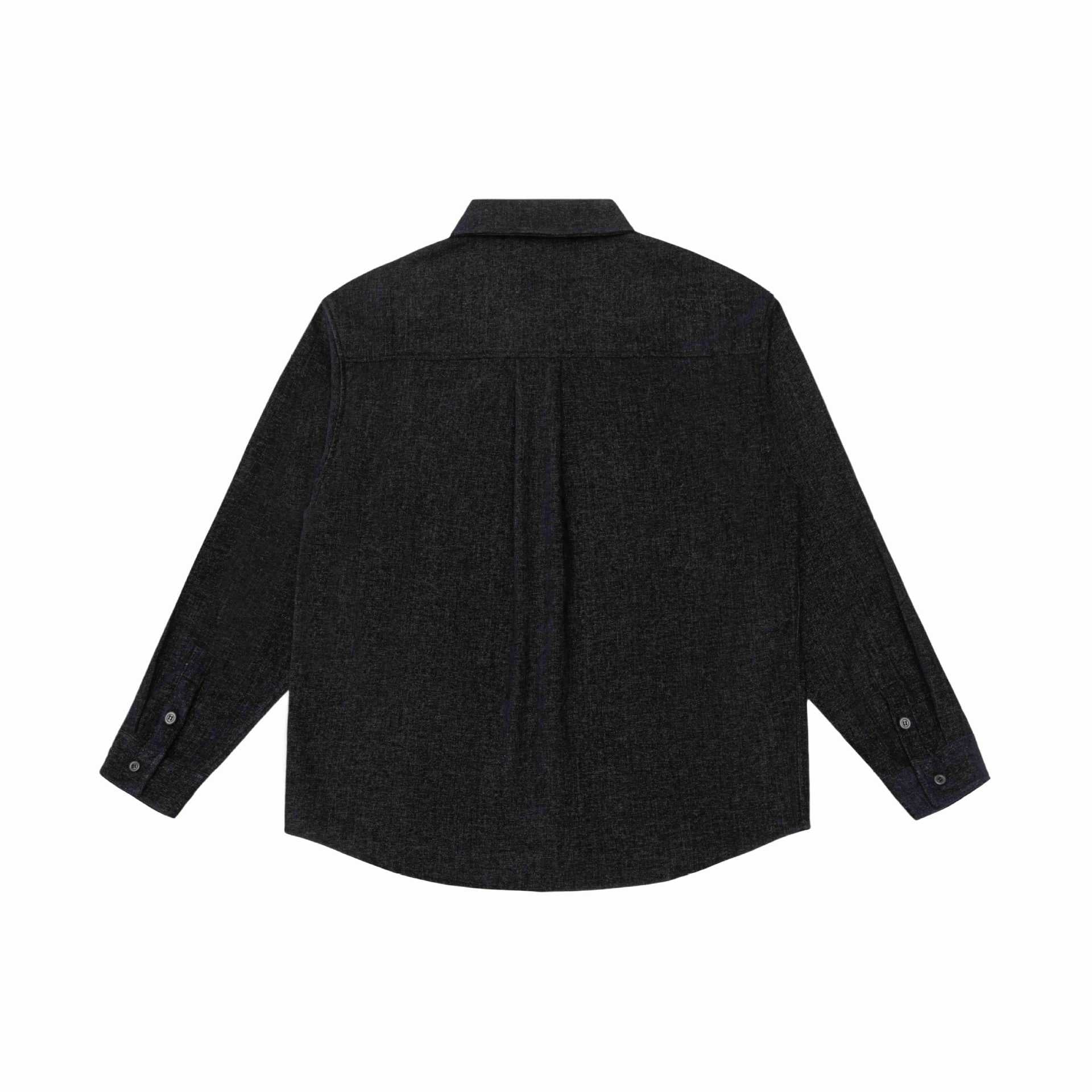 Men's overshirt jacket made of textured wool blend with chest pocket Chichicherry