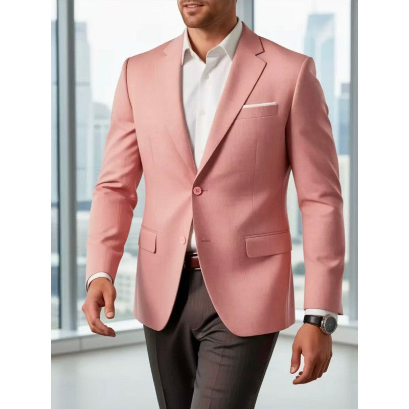 Men's Summer Linen Blazer Jacket with Breathable Fabric and Tailored Fit Chichicherry