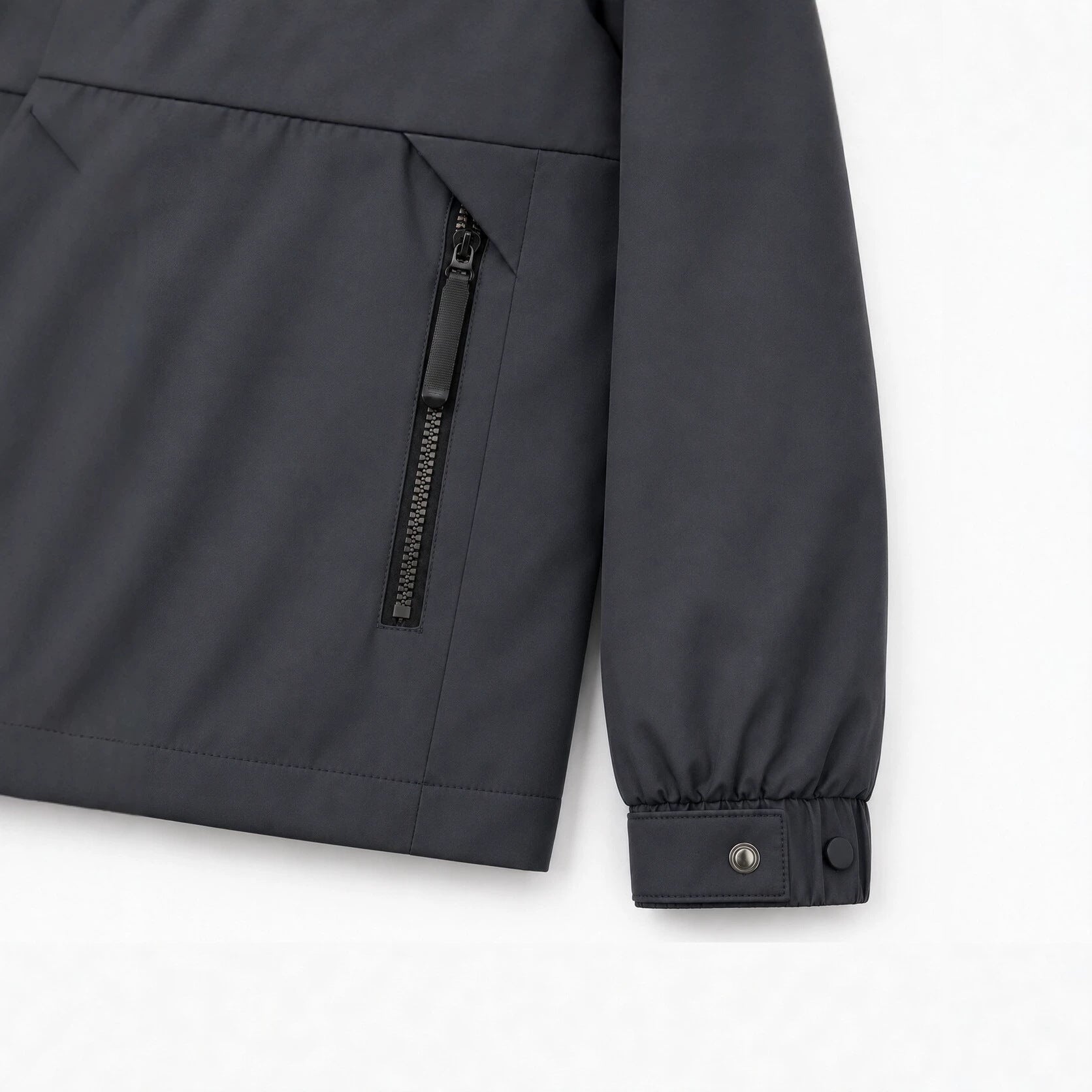 Men's lightweight windproof softshell hooded jacket with checked lined hood Chichicherry
