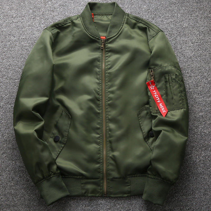 Men's nylon bomber jacket with arm pocket, ribbed cuffs and utility details Chichicherry
