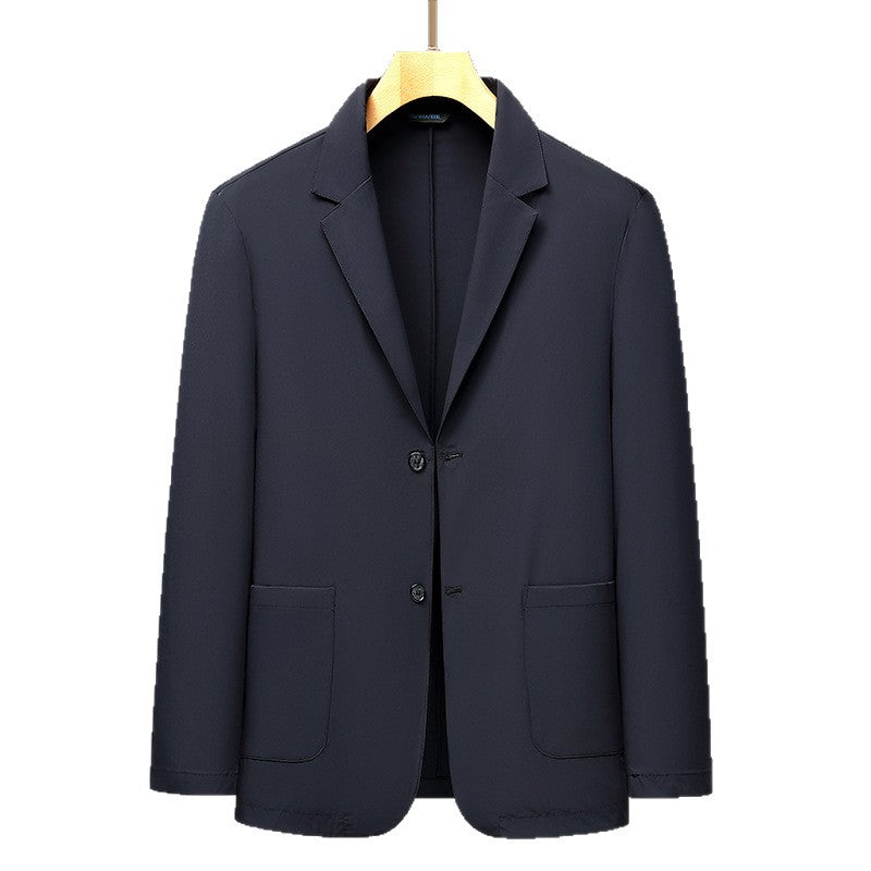 Men's Smart-Casual Travel Blazer made of Stretch-Travel Material with Patch Pockets Chichicherry