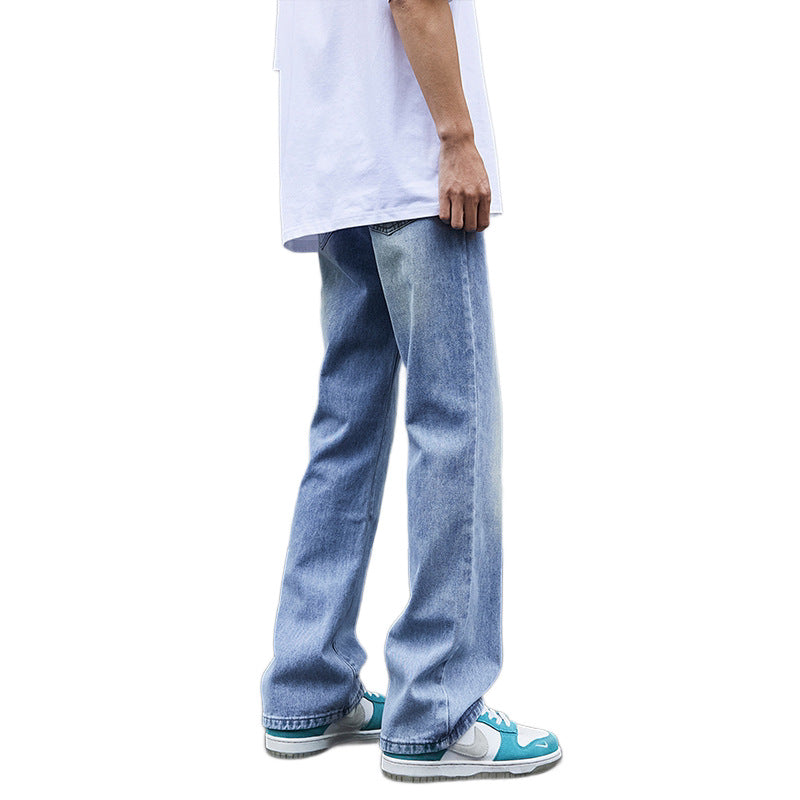 Men's Wide-Cut Denim Jeans Chichicherry