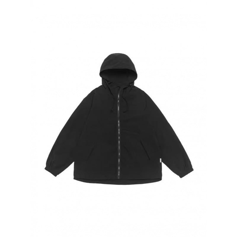 Unisex Oversized Hooded Jacket in Parka Style with Extended Back and Drawstring Chichicherry