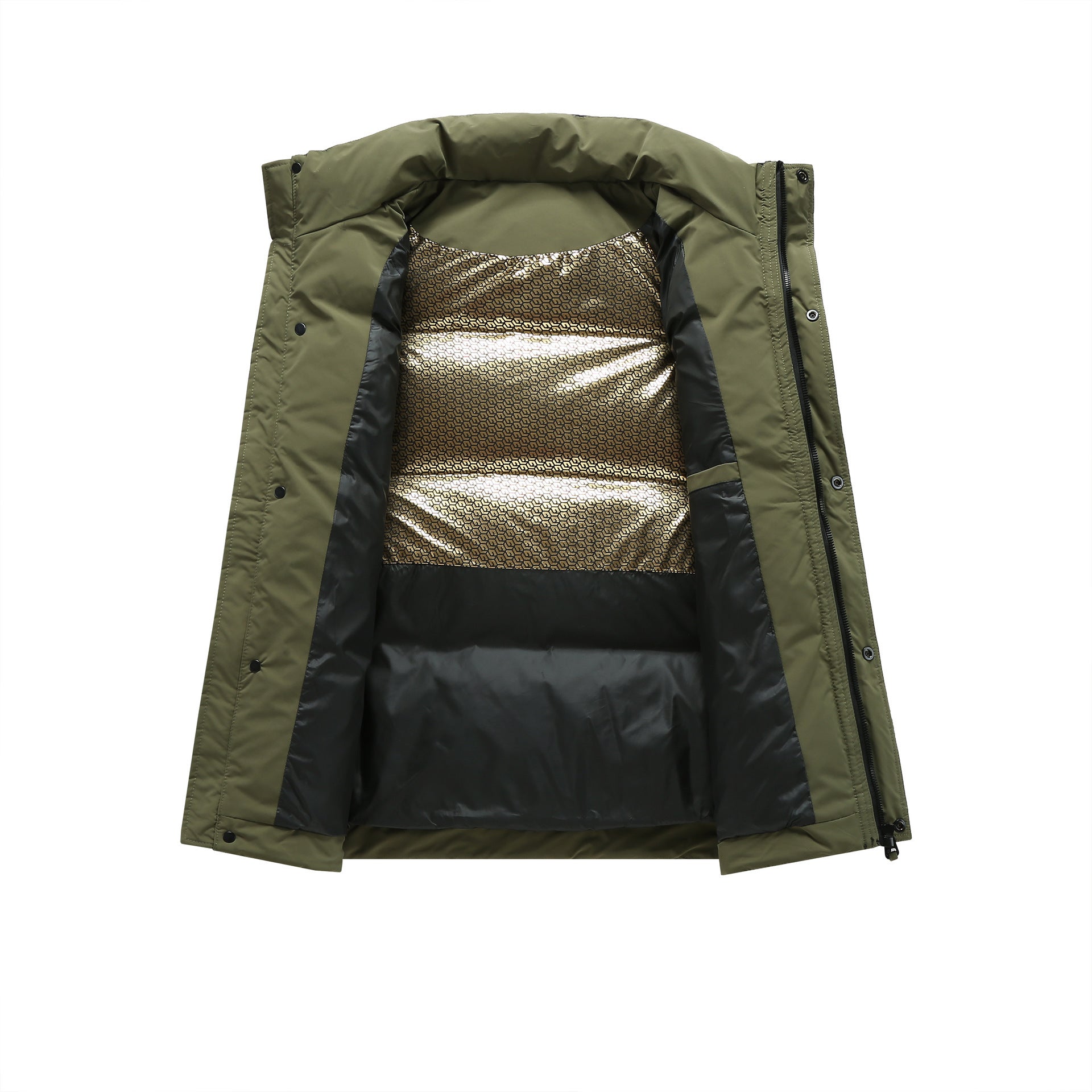 Men's padded jacket with high collar and windproof, water-repellent insulation Chichicherry