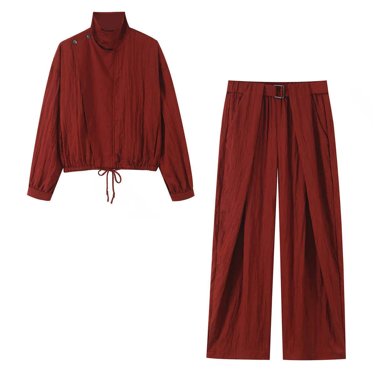 Women’s palazzo pants with wrap front and waist belt Chichicherry